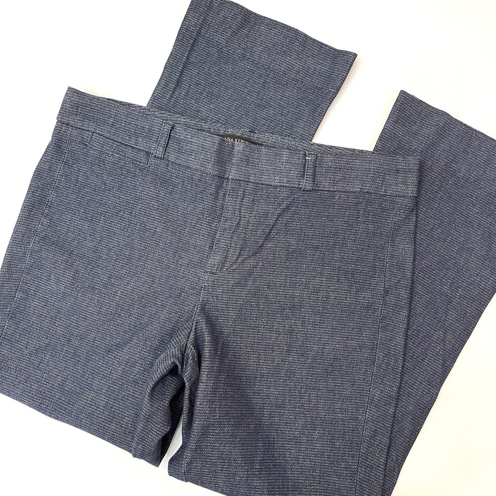 Banana Republic Sloan Flare Crop Pant Womens 2 Chambray Blue